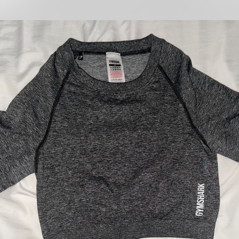 Gymshark Charcoal Heather Crop Top